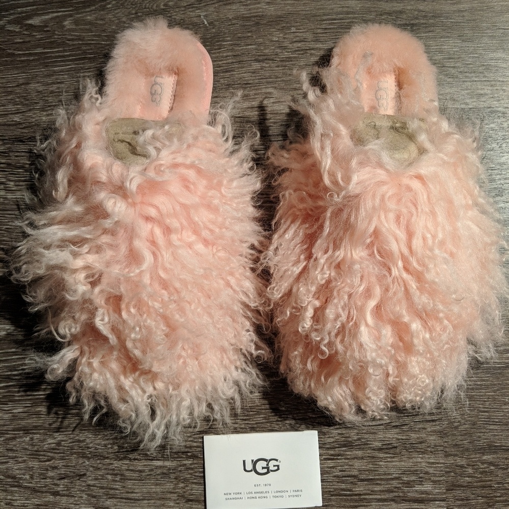 New In Box UGG Fluff Momma Mongolian Clog